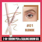 Two-in-one Double-headed Shaping Water Eyebrow Pencil Liquid Ultra-fine Three-dimensional