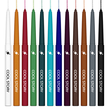 12-color Pearlescent Eyeliner Metallic