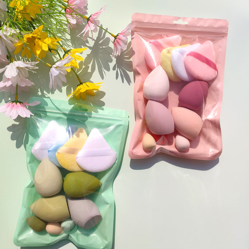Macaron Bag Dopamine Cosmetic Egg Flocking Powder Puff