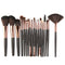 Eye Brushes, Blush Brush, Iip Brush And Fan-Shaped Makeup Brush Set