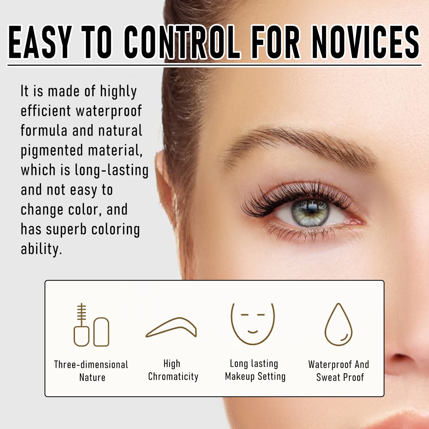 Waterproof And Sweat-proof Not Easy To Smudge Create Three-dimensional Natural Wild Tear And Pull Eyebrow Cream