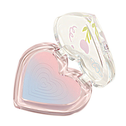 Makeup Love Blusher Plate Women's Nude Color Gradient Two-color Rouge