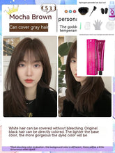 Ammonia-free Hair Color Paste Monochrome Paste Cover White Hair Multi-segment Color One-step Black Tea Gray Blue Black Hair Dye