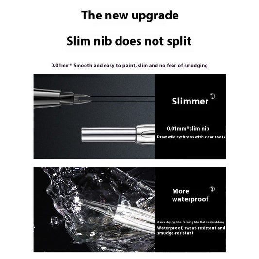 Two-fork Eyebrow Pencil Waterproof And Sweat-proof Natural Three-dimensional Wild Multi-purpose