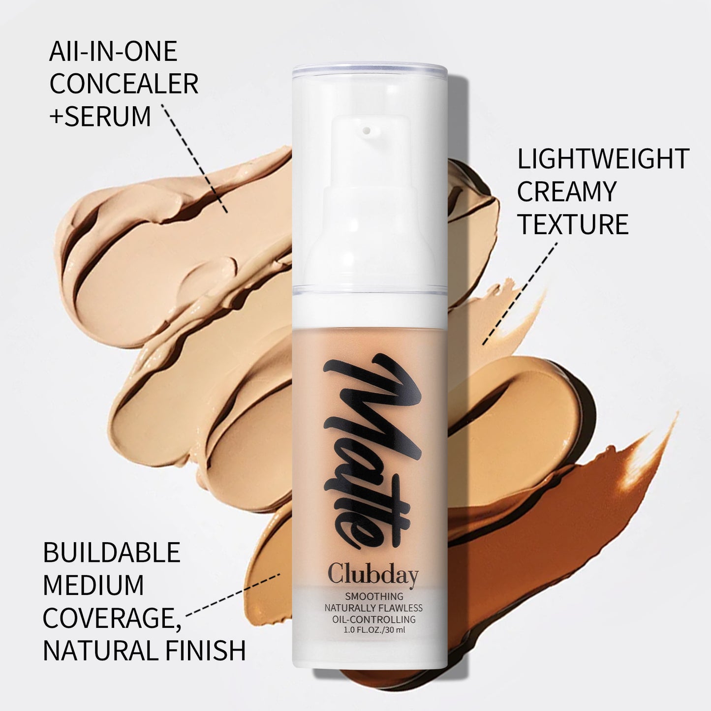 Makeup Acne Marks Concealer Long Lasting Smear-proof Makeup Waterproof And Oil Controlling Liquid Foundation