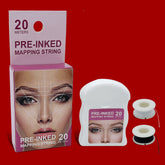 Ink Mapping Line Box Tattoo Eyebrow Design Measurement Symmetry