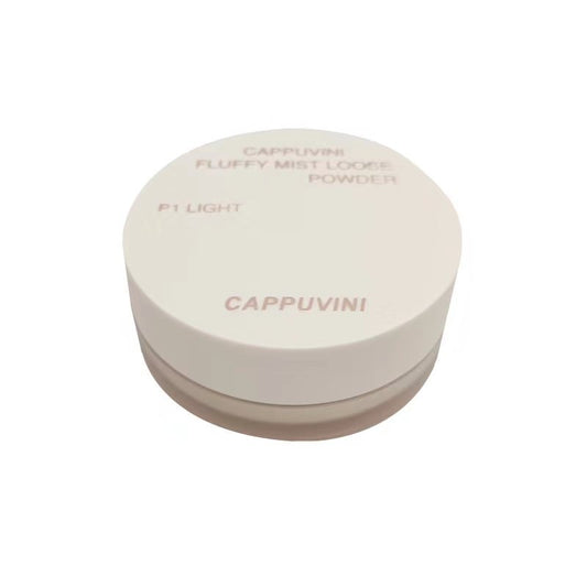 Women's Cappuvini Velvet Mist Exquisite Non-stick Matte Finish Clear Makeup Finish Face Powder