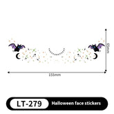 Halloween Makeup Stickers Dress Up Cute Painted