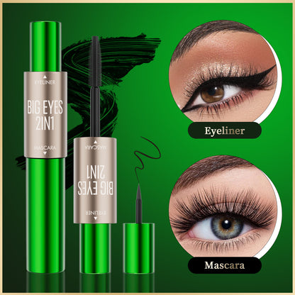Waterproof Long Curling Two-in-one Mascara Liquid Eyeliner