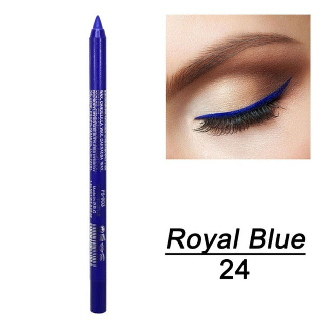 1 Pc Long-lasting Eyeliner Pencil Waterproof 14 Colors