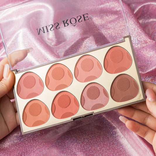 8-color Blush Natural Long Lasting Shimmer Matte Rouge Blusher Plate