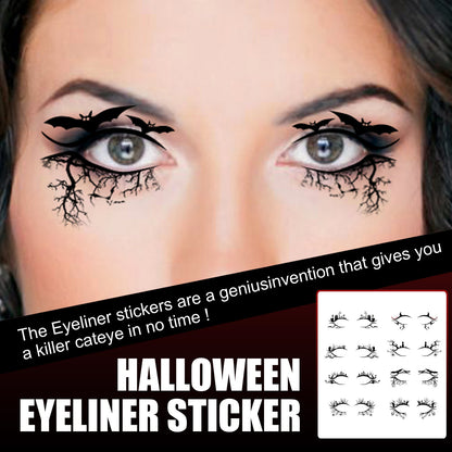 Bat Spider Decorative Eye Shadow Eyeliner Stickers