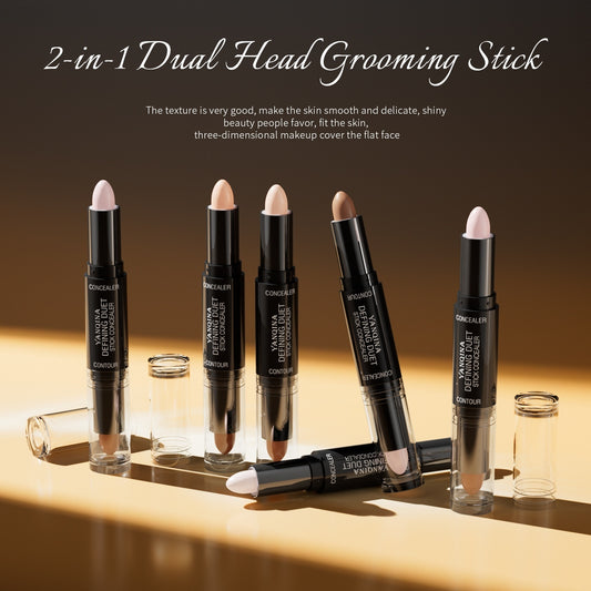 Double-headed Highlight Contour Stick Dual-purpose Stereo Highlighting Stick