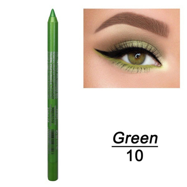1 Pc Long-lasting Eyeliner Pencil Waterproof 14 Colors