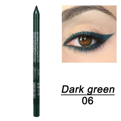 1 Pc Long-lasting Eyeliner Pencil Waterproof 14 Colors