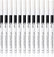 12 Piece White And Black Eyeliner Pencil Set  For Eyebrows, Eyeshadow And Lips. Includes Sharpener. Waterproof , Long-lasting