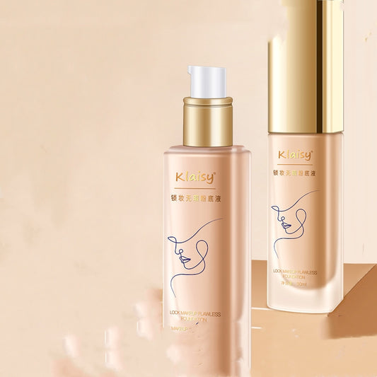 Klaisy Lock Makeup Flawless Liquid Foundation Sets Of Boxes Concealer Lasting