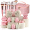 40-piece Beauty Tool Belt Travel Cosmetic Bag