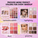 Multifunctional Eye Shadow Plate Matte Shimmer Blush Highlight Integrated