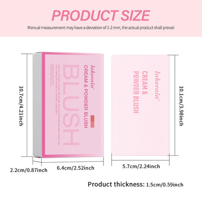 Two-in-one Blusher Blush Powder Plate Not Easy To Smudge