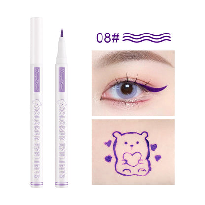 Color Waterproof Eyeliner Liquid Pen Sweat-proof, Non-dizzy And Waterproof