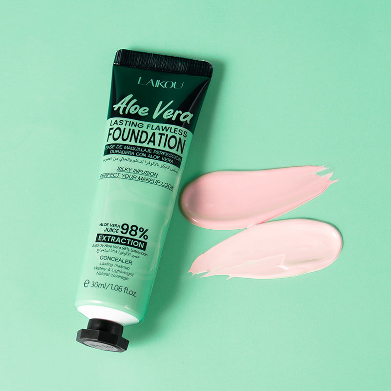 Aloe Liquid Foundation Two-color Cover Blemishes Skin Lifting Plant Extract