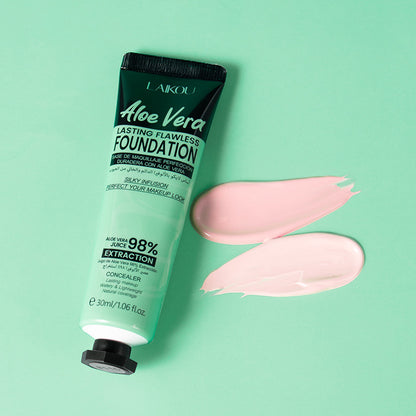 Aloe Liquid Foundation Two-color Cover Blemishes Skin Lifting Plant Extract
