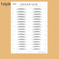 Autocollant pour sourcils écologique imitation 3D