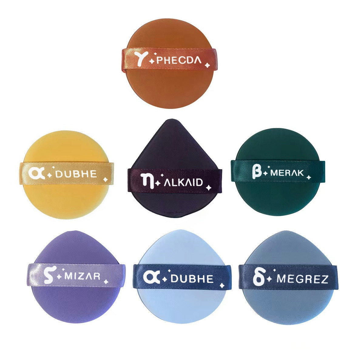 Seven - Star Makeup Puff 7 - Pack