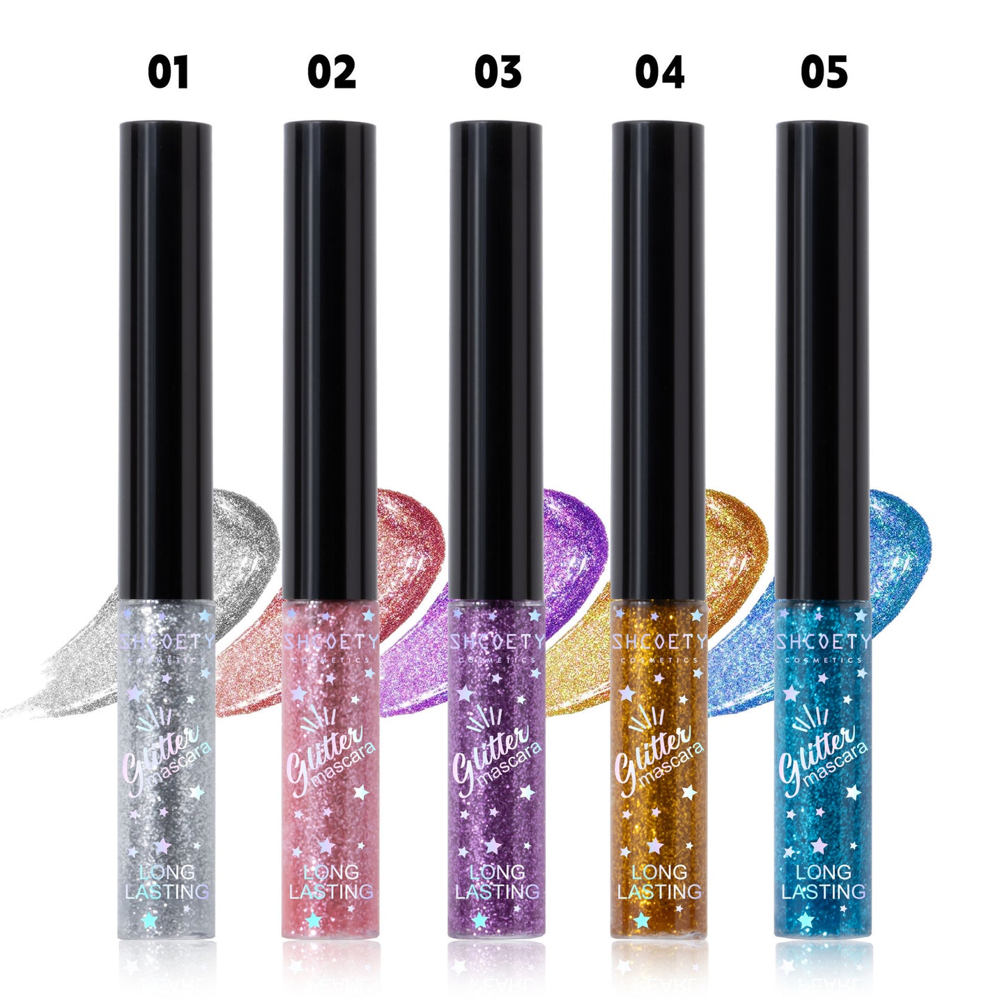 Color Mascara 5 Colors Waterproof Not Smudge