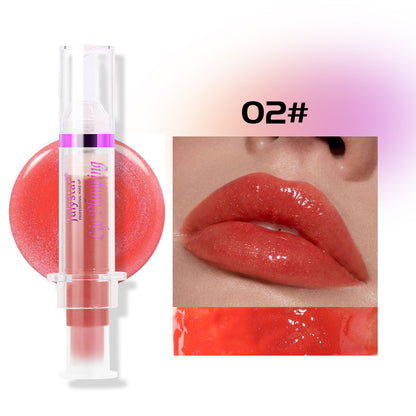 Gloss hydratant longue tenue Pearl, nourrissant et illuminateur, sans taches d'eau, pour des lèvres légères et pulpeuses.