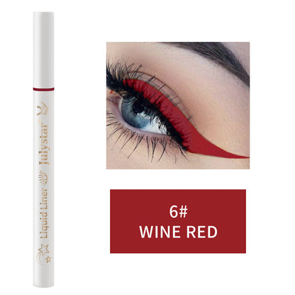 Colorful Waterproof Easy To Color Slim Beginner Liquid Eyeliner Not Smudge