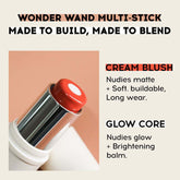 Matte Two-color Sandwich Blush Stick Moisturizing Highlight