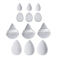 Solid Color Cosmetic Egg 12-piece Mini Thumb Puff