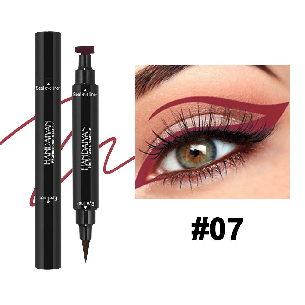 Triangle Seal Color Double Head Liquid Eyeliner