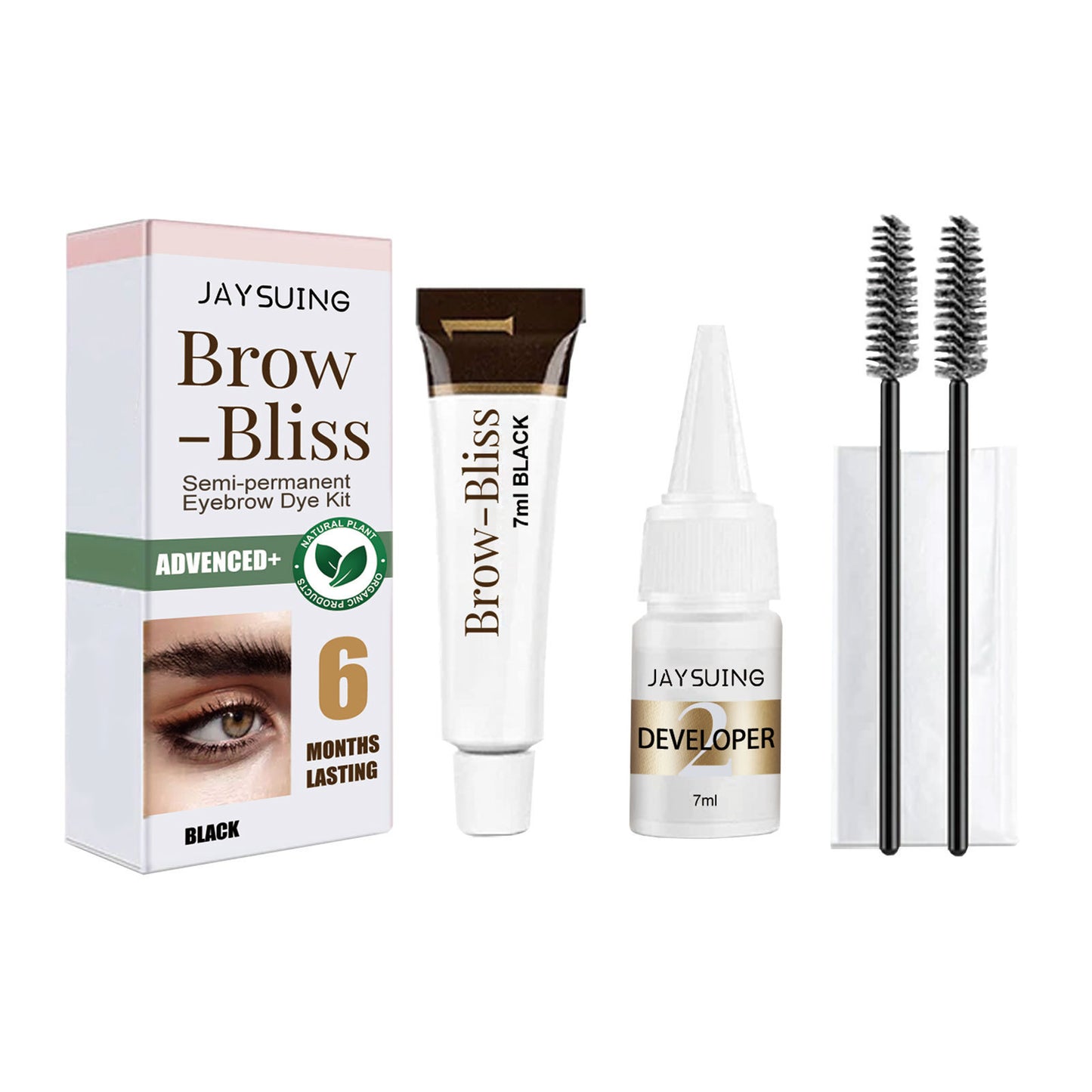 Waterproof Smear-proof Not Smudge Two-in-one Eyelash Eyebrow Dyeing Suit