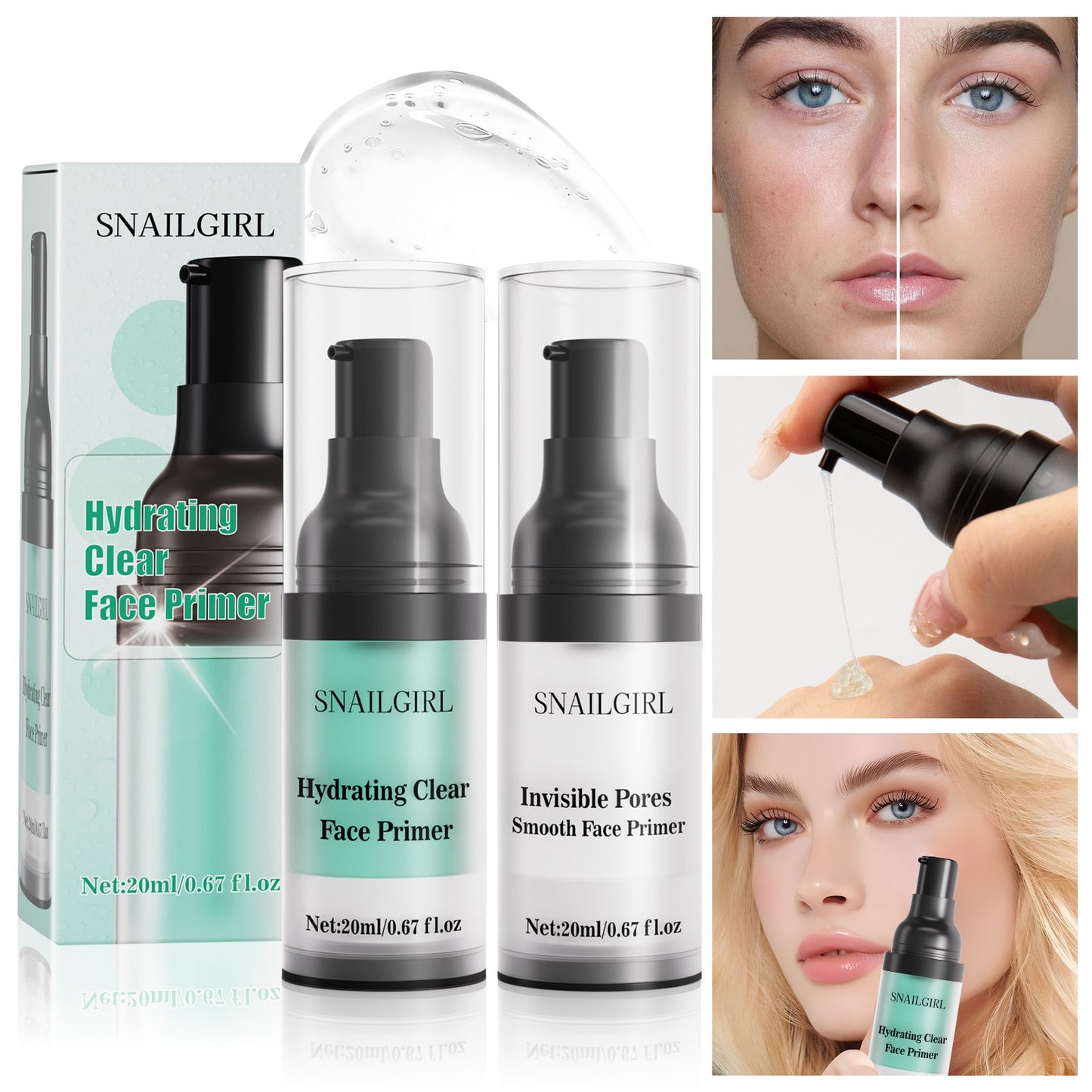 Moisturizing Base Concealing Brightening Skin Color Invisible Pore Pre-makeup Gel Lotion