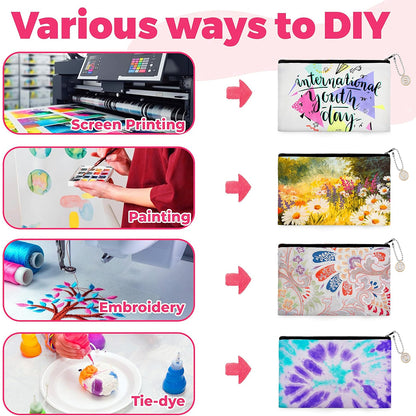 12 Pcs Paintable Blank Canvas