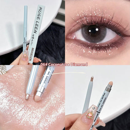 Highlight Brightening 2-in-1 Waterproof And Sweat-proof Not Smudge Eyeliner Pen