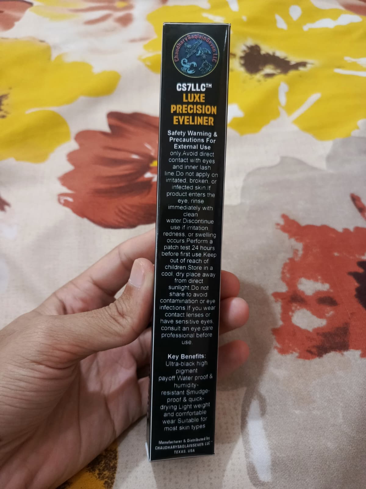 CS7LLC™ Luxe Precision Eyeliner – Ultra-Black, Waterproof & Infused with Premium Skin-Loving Ingredients