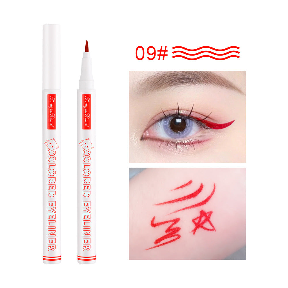Color Waterproof Eyeliner Liquid Pen Sweat-proof, Non-dizzy And Waterproof