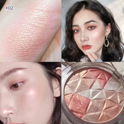 Mixed Color Crystal Diamond Highlighting Powder Cut And Contour