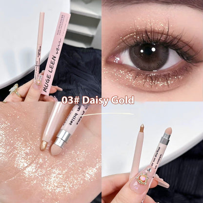 Highlight Brightening 2-in-1 Waterproof And Sweat-proof Not Smudge Eyeliner Pen