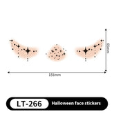 Halloween Makeup Stickers Dress Up Cute Painted