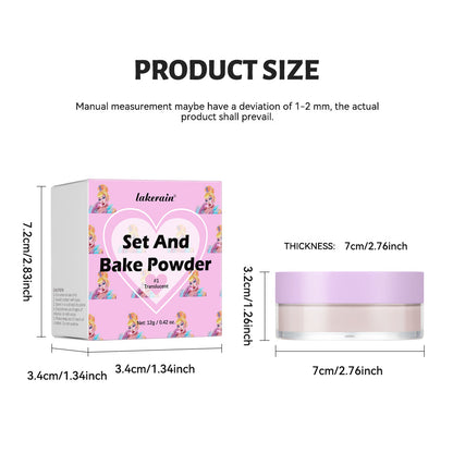 Long-lasting Concealer Waterproof And Sweatproof Smear-proof Makeup Baking Finishing Powder Face Powder