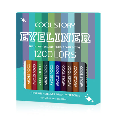 12-color Pearlescent Eyeliner Metallic