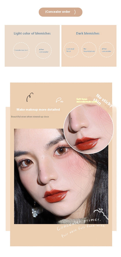 Double-headed Liquid Concealer Get Sponge Head Moisturizing Decoration