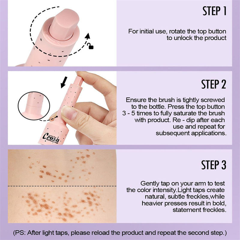Waterproof Sweat-proof Quick-drying Freckle Stamp Pen Cosmetic Brush