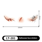 Halloween Makeup Stickers Dress Up Cute Painted