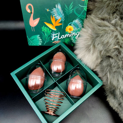 Outil de maquillage Egg Shell Plus à support métallique